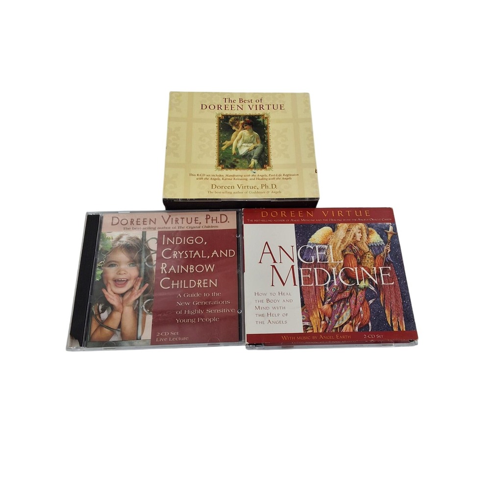 Doreen Virtue 8-CD Lot Angel Medicine Indigo Crystal Rainbow Children Healing